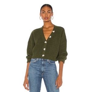 Line and Dot Scarlet Cardigan